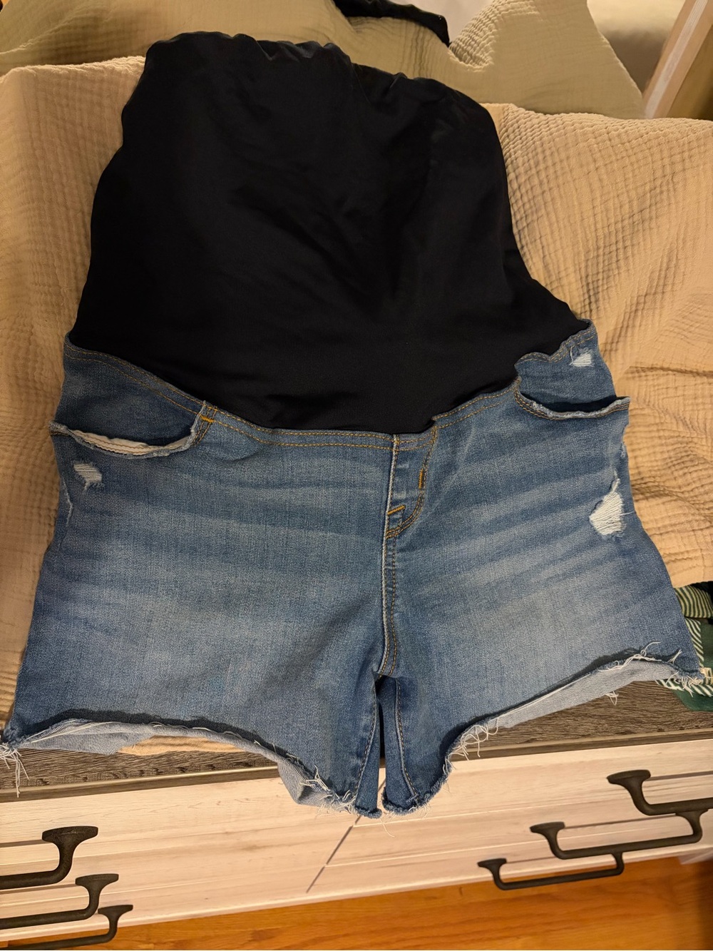 Maternity Jean shorts